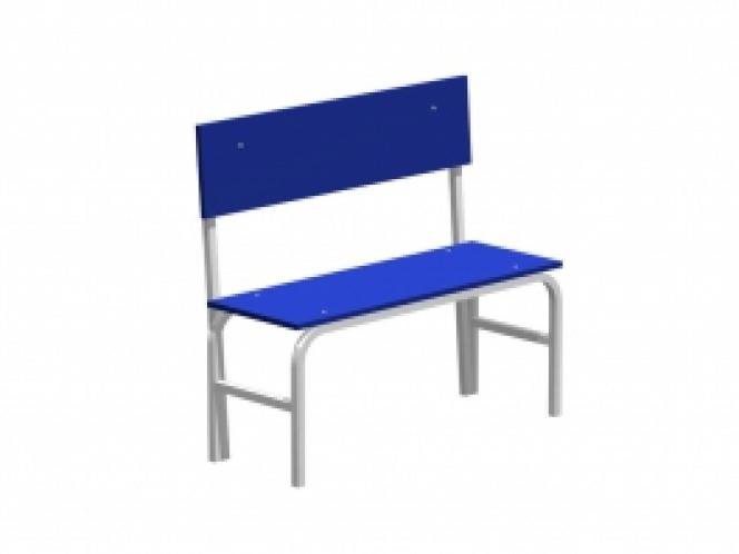 Скамья гардеробная со спинкой (лдсп) 850х1500х375